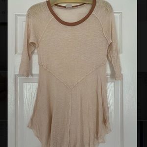 Free people mid sleeve shirt